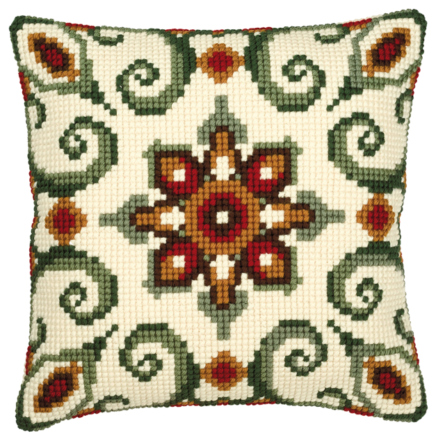 Buy Vervaco Geometric Design Cushion Cross Stitch Kit by World of Jewellery