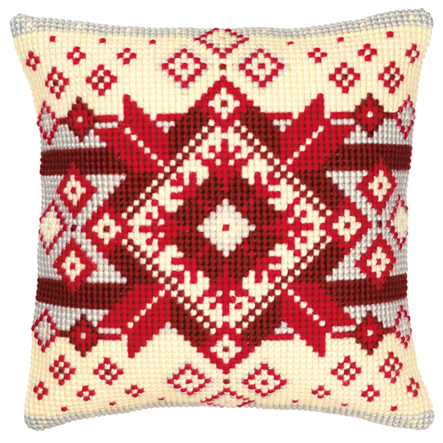 Buy Vervaco Geometric Cushion Cross Stitch Kit by World of Jewellery