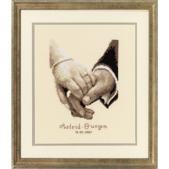 Buy Vervaco Wedding Record Wedding Happiness Cross Stitch Kit by World of Jewellery