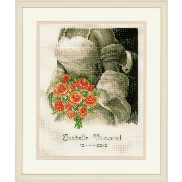 Buy Vervaco Wedding Record The Bouquet Cross Stitch Kit by World of Jewellery
