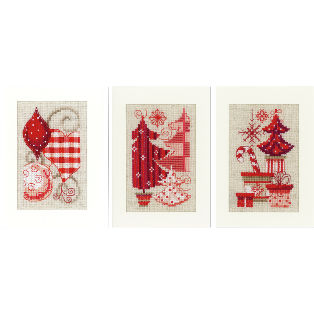 Buy Vervaco Christmas Motif Cards Cross Stitch Kit by World of Jewellery