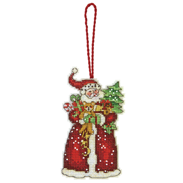 Buy Dimensions Santa Ornament Cross Stitch Kit by World of Jewellery