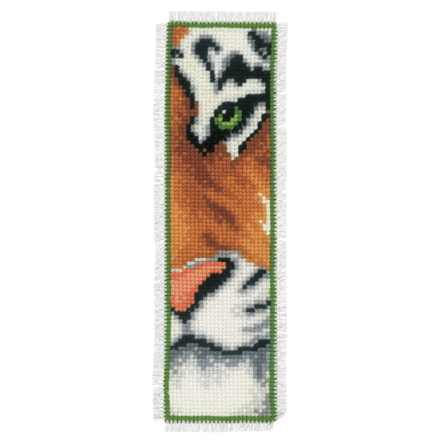 Buy Vervaco Tiger Bookmark Cross Stitch Kit by World of Jewellery