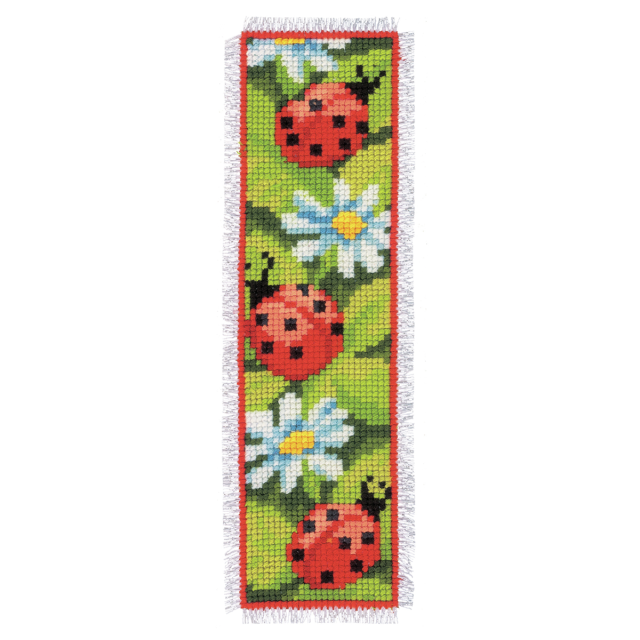 Buy Vervaco Ladybirds Bookmark Cross Stitch Kit by World of Jewellery