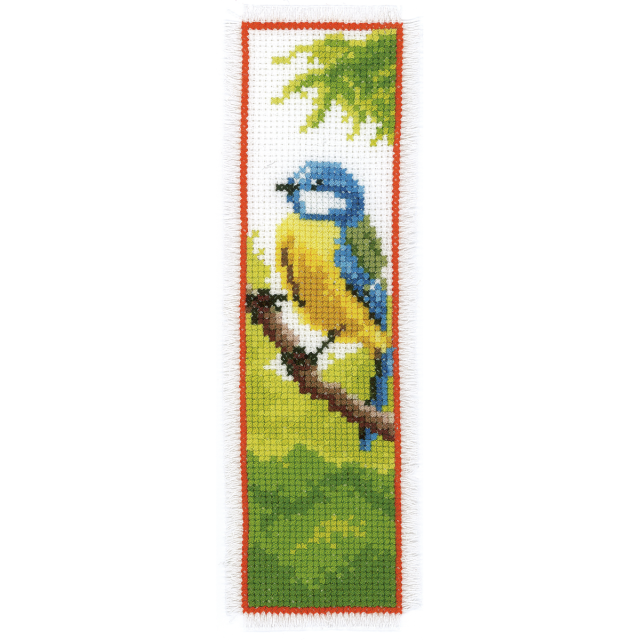 Buy Vervaco Blue Tit Bookmark Cross Stitch Kit by World of Jewellery