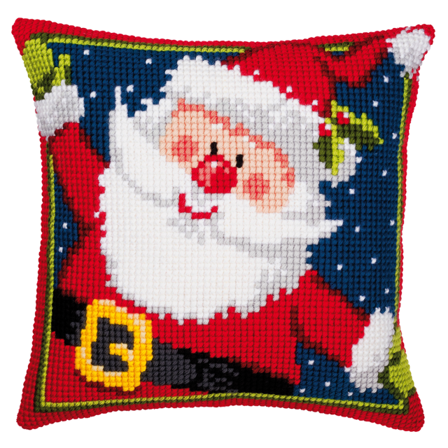 Buy Vervaco Father Christmas Cushion Cross Stitch Kit by World of Jewellery