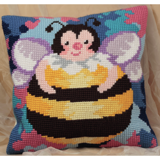 Buy Collection dArt Honey Ball Cushion Cross Stitch Kit by World of Jewellery