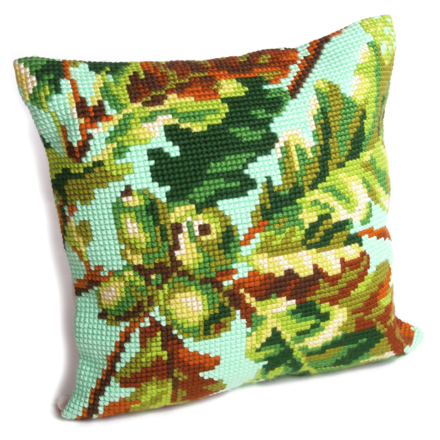 Buy Collection dArt Acorn Cushion Cross Stitch Kit by World of Jewellery