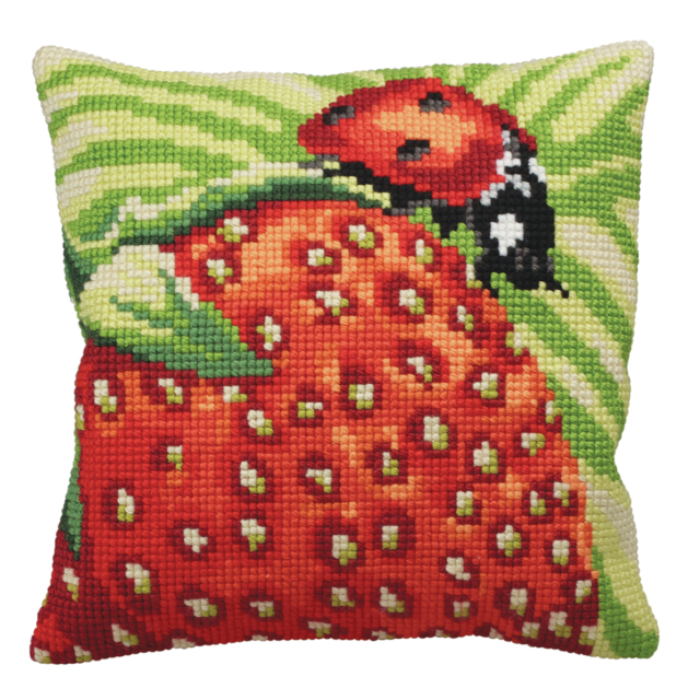 Buy Collection dArt Garriguette Cushion Cross Stitch Kit by World of Jewellery