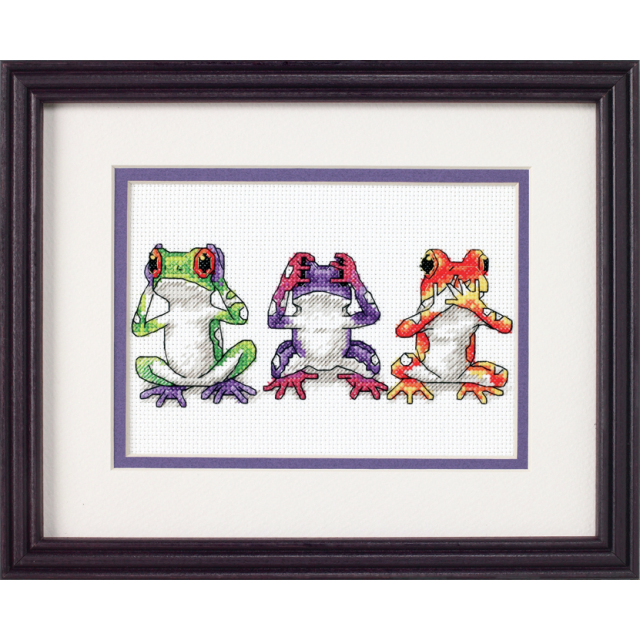 Buy Dimensions Treefrog Trio Cross Stitch Kit by World of Jewellery