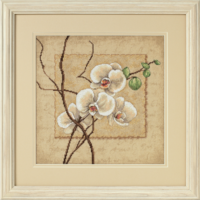 Buy Dimensions Oriental Orchids Cross Stitch Kit by World of Jewellery