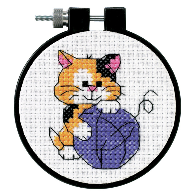 Buy Dimensions Cute Kitty Cross Stitch Kit by World of Jewellery