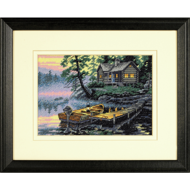 Buy Dimensions Morning Lake Cross Stitch Kit by World of Jewellery