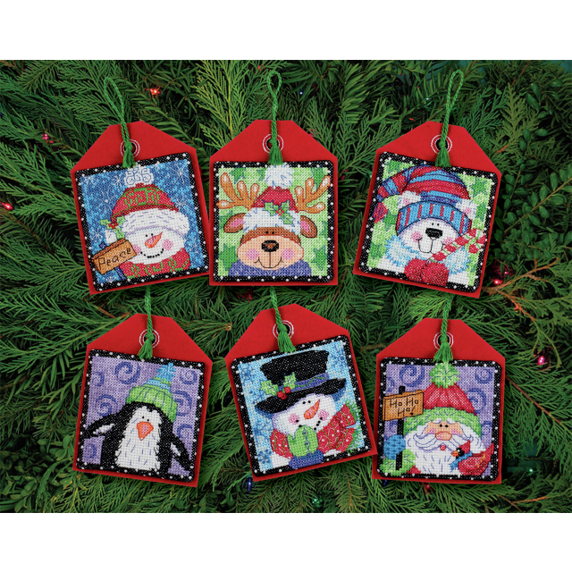 Buy Dimensions Ornament Xmas Pals 6 Cross Stitch Kit by World of Jewellery