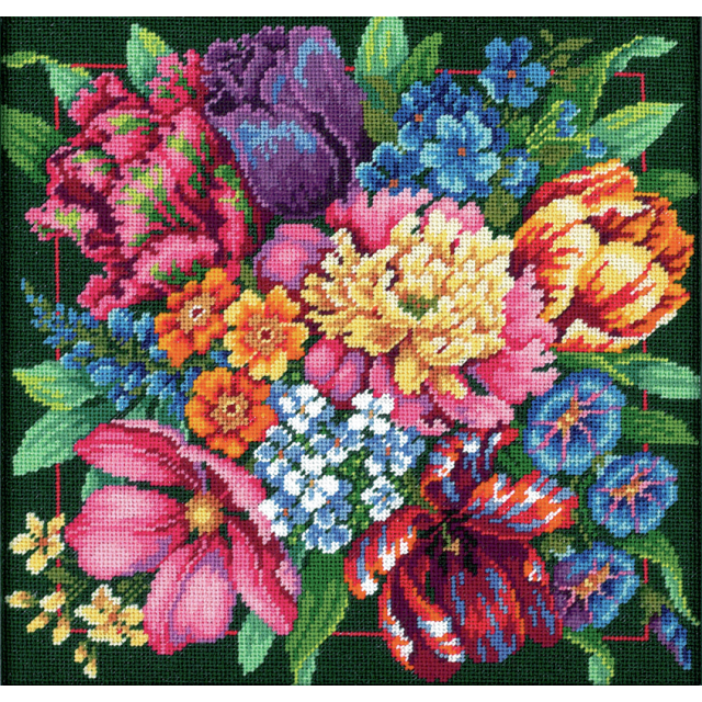 Buy Dimensions Floral Splendor Needlepoint Kit by World of Jewellery
