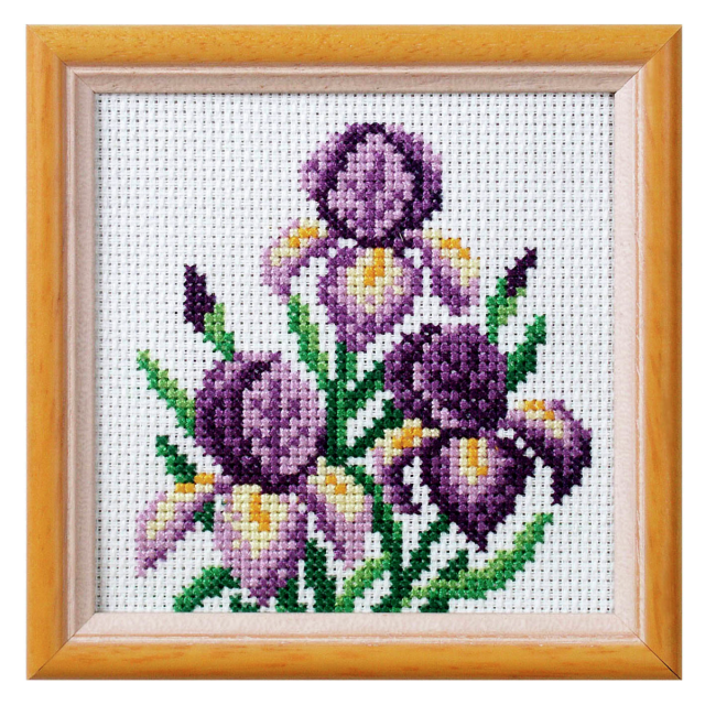 Buy Orchidea Iris Cross Stitch Kit by World of Jewellery