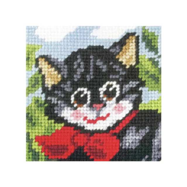 Buy Orchidea Pussy Cat Embroidery Kit by World of Jewellery