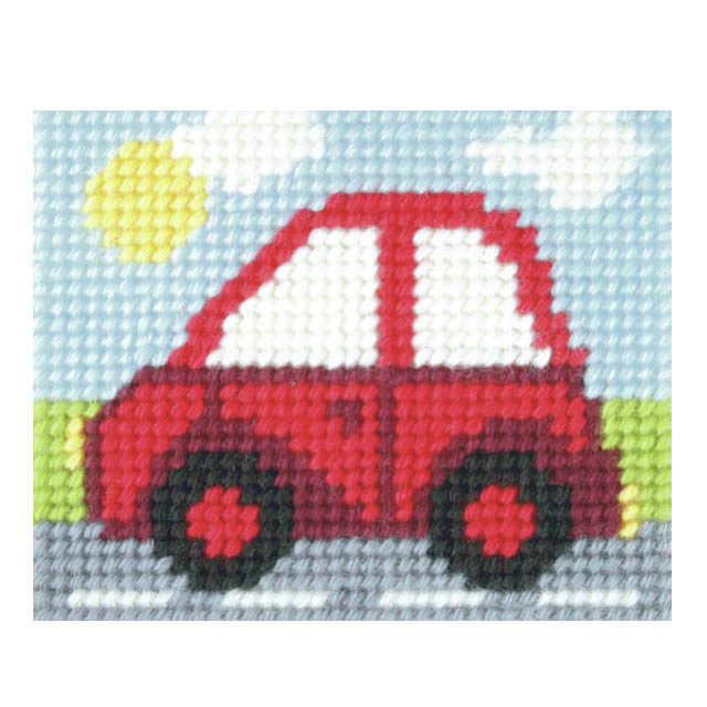 Buy Orchidea Little Red Car Embroidery Kit by World of Jewellery
