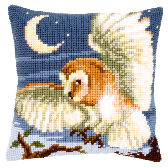 Buy Vervaco Owl Cushion Cross Stitch Kit by World of Jewellery