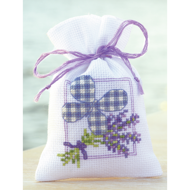 Buy Vervaco Pot-Pourri Bag Lavender Butterfly Cross Stitch Kit by World of Jewellery