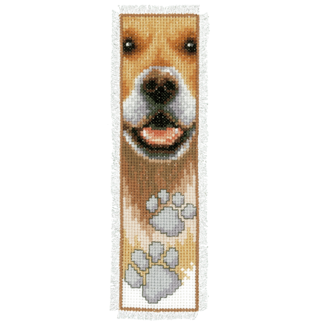 Buy Vervaco Bookmark Dog Footprint Cross Stitch Kit by World of Jewellery