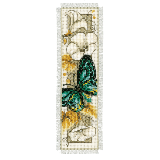 Buy Vervaco Bookmark Butterfly 1 Cross Stitch Kit by World of Jewellery