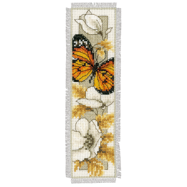 Buy Vervaco Bookmark Butterfly 2 Cross Stitch Kit by World of Jewellery