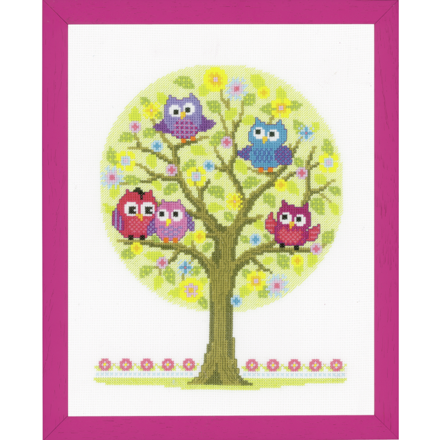 Buy Vervaco The Owls Have It Cross Stitch Kit by World of Jewellery