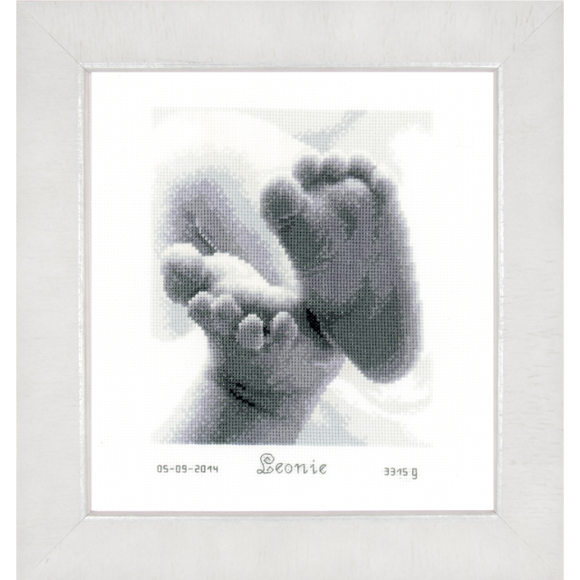 Buy Vervaco Baby Feet Cross Stitch Kit by World of Jewellery