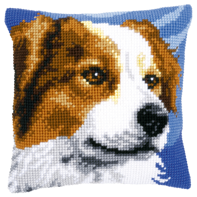 Buy Vervaco Border Collie Cushion Cross Stitch Kit by World of Jewellery