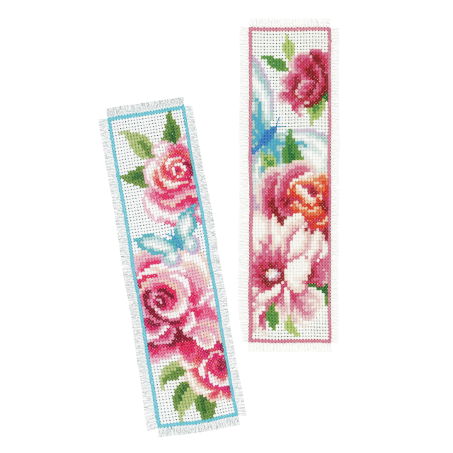Buy Vervaco Bookmark Flowers & Butterflies Cross Stitch Kit by World of Jewellery