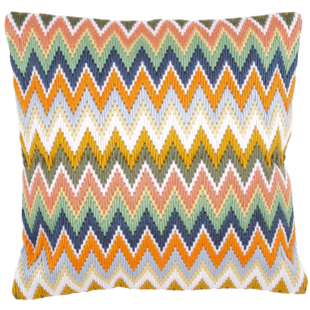 Buy Vervaco Zigzag Cushion Long Stitch Kit by World of Jewellery