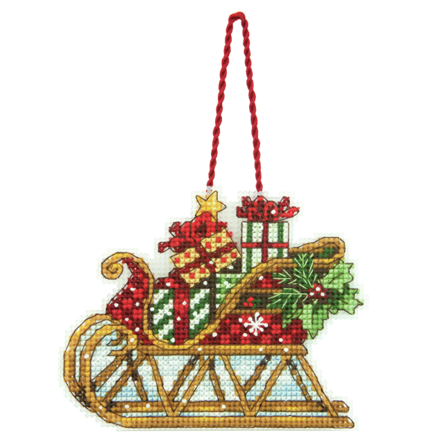 Buy Dimensions Sleigh Ornament Cross Stitch Kit by World of Jewellery