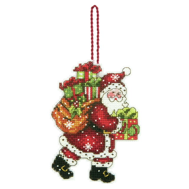 Buy Dimensions Santa with Bag Ornament Cross Stitch Kit by World of Jewellery