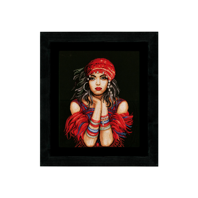 Buy Lanarte Gypsy Girl Cross Stitch Kit by World of Jewellery