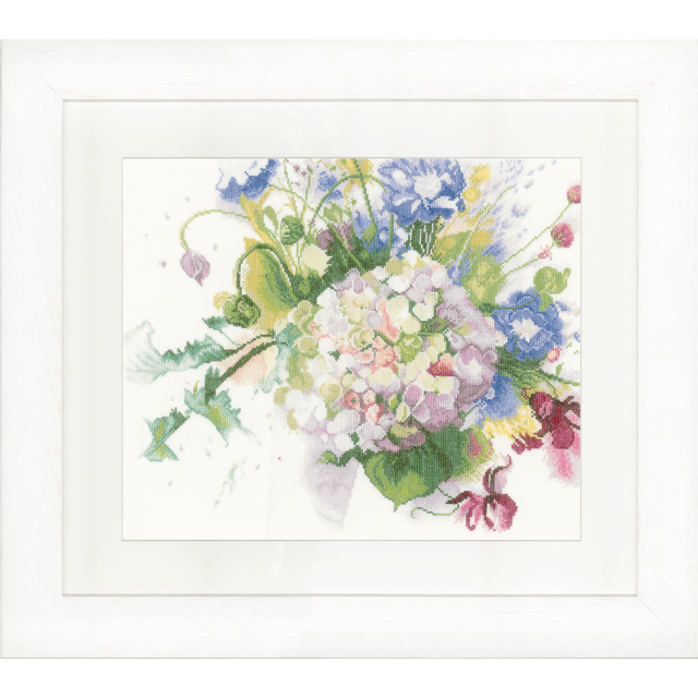Buy Lanarte Hortensia Cross Stitch Kit by World of Jewellery