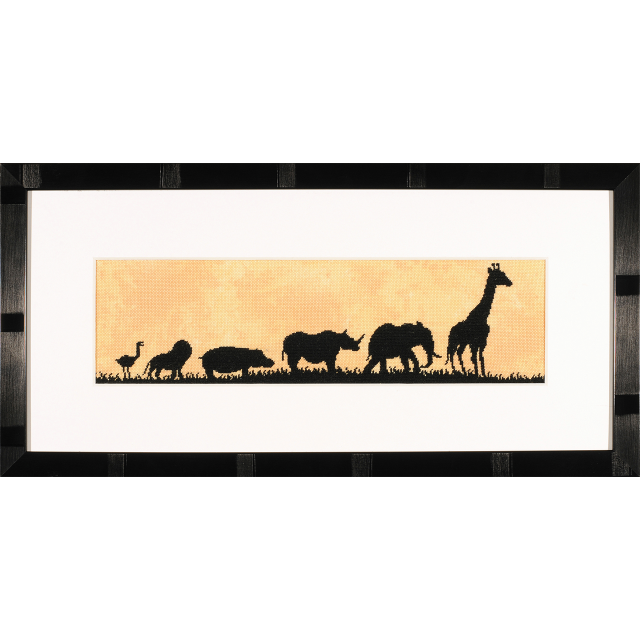 Buy Lanarte Parade of Wild Animals Cross Stitch Kit by World of Jewellery