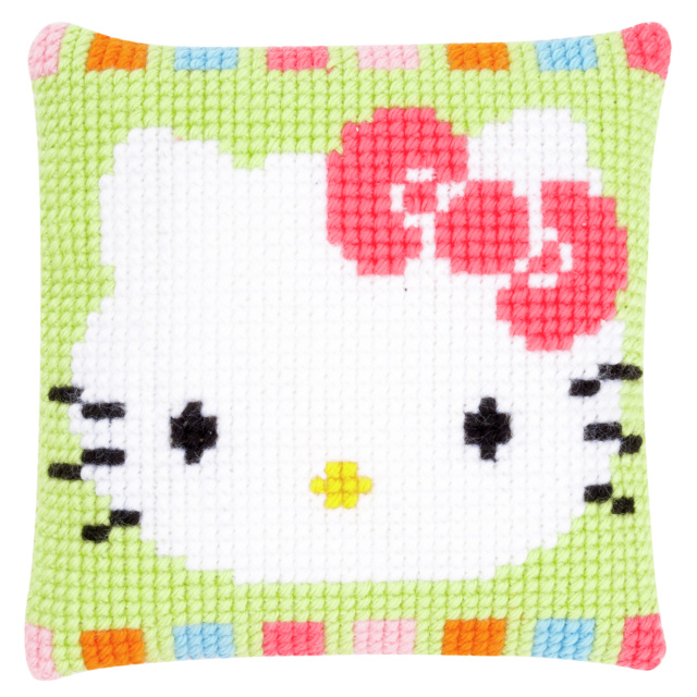 Buy Vervaco Hello Kitty in Pastel Cushion Cross Stitch Kit by World of Jewellery