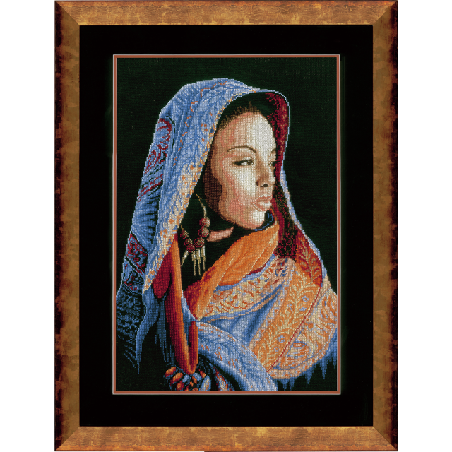 Buy Lanarte African Lady Cross Stitch Kit by World of Jewellery
