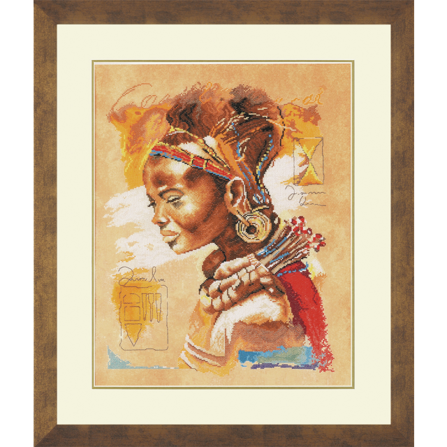 Buy Lanarte African Woman Cross Stitch Kit by World of Jewellery