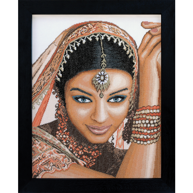 Buy Lanarte Indian Model Cross Stitch Kit by World of Jewellery
