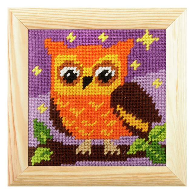Buy Orchidea Owl Mini Embroidery Kit by World of Jewellery