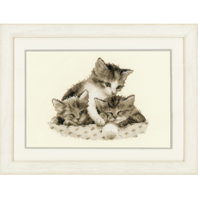 Buy Vervaco Three Little Kittens Cross Stitch Kit by World of Jewellery