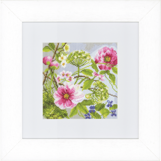 Buy Lanarte Peonies Cross Stitch Kit by World of Jewellery