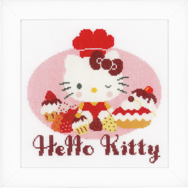 Buy Vervaco Hello Kitty Pie Baking Cross Stitch Kit by World of Jewellery