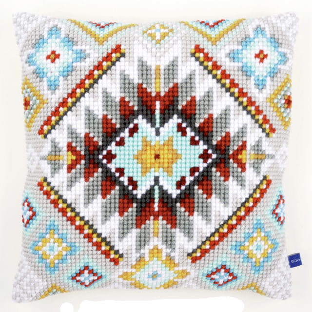 Buy Vervaco Ethnic Cushion Cross Stitch Kit by World of Jewellery