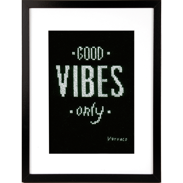Buy Vervaco Good Vibes Cross Stitch Kit by World of Jewellery