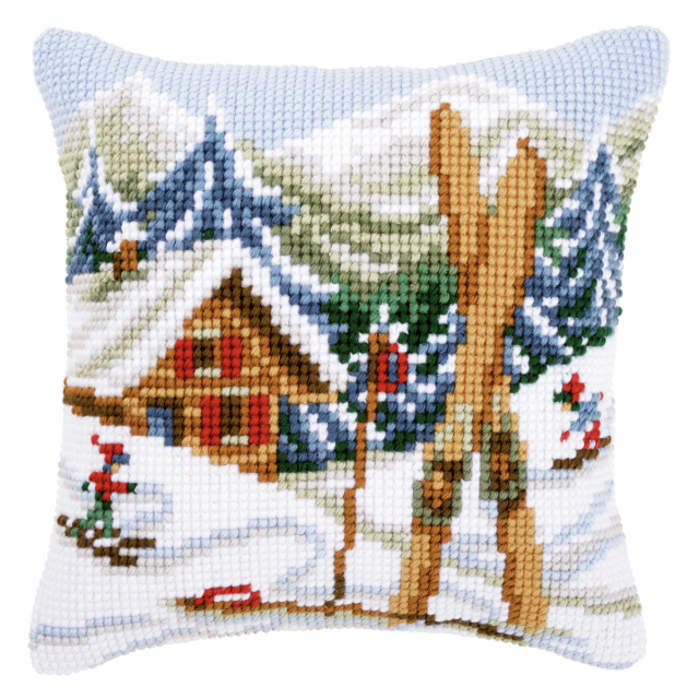 Buy Vervaco Snow Fun Cushion Cross Stitch Kit by World of Jewellery