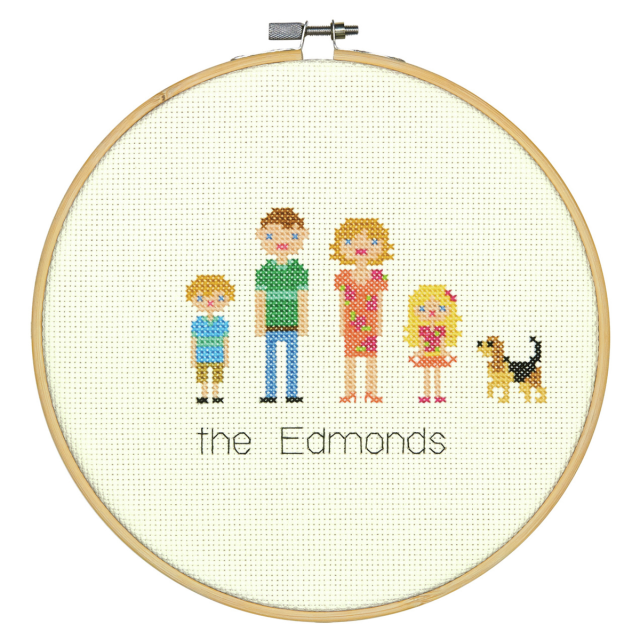 Buy Dimensions All in the Family Cross Stitch Kit by World of Jewellery
