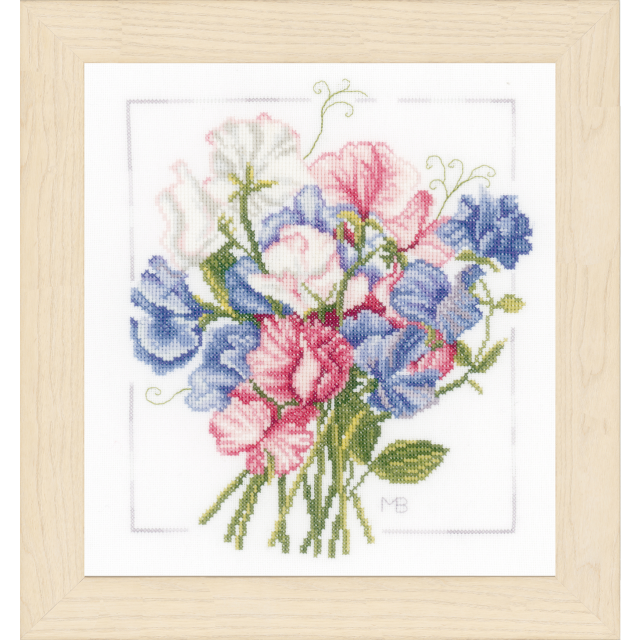 Buy Lanarte Colourful Bouquet Cross Stitch Kit by World of Jewellery